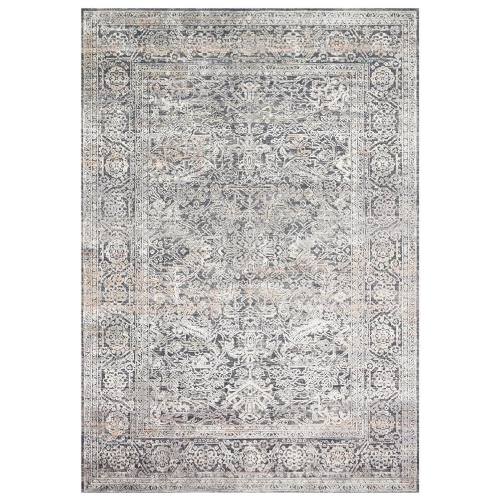 Loloi II Lucia LUC-03 7"9" x 10"6" Steel and Ivory Area Rug, , large