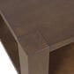 Waltham Brownstone Castered Rectangle Coffee Table in Chocolate, , large