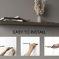 Hearth and Haven Ecco 47" Floating Wall Shelf in Gray (Set of 2), , large
