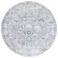 Safavieh Craft CFT927F 6"7" Round Grey and Blue Area Rug, , large