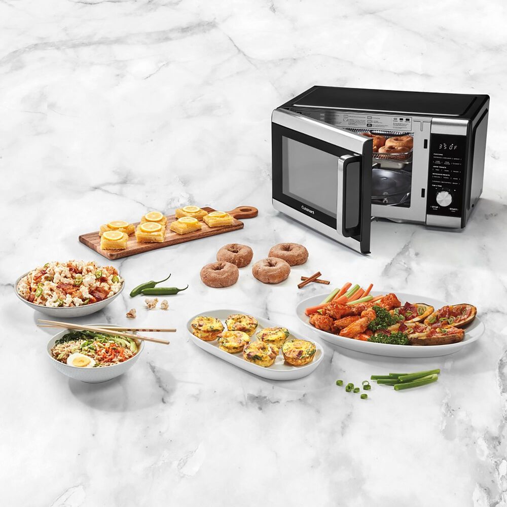 Cuisinart 0.9 Cu. Ft. 3-In-1 Microwave Air Fryer Oven in Black, , large