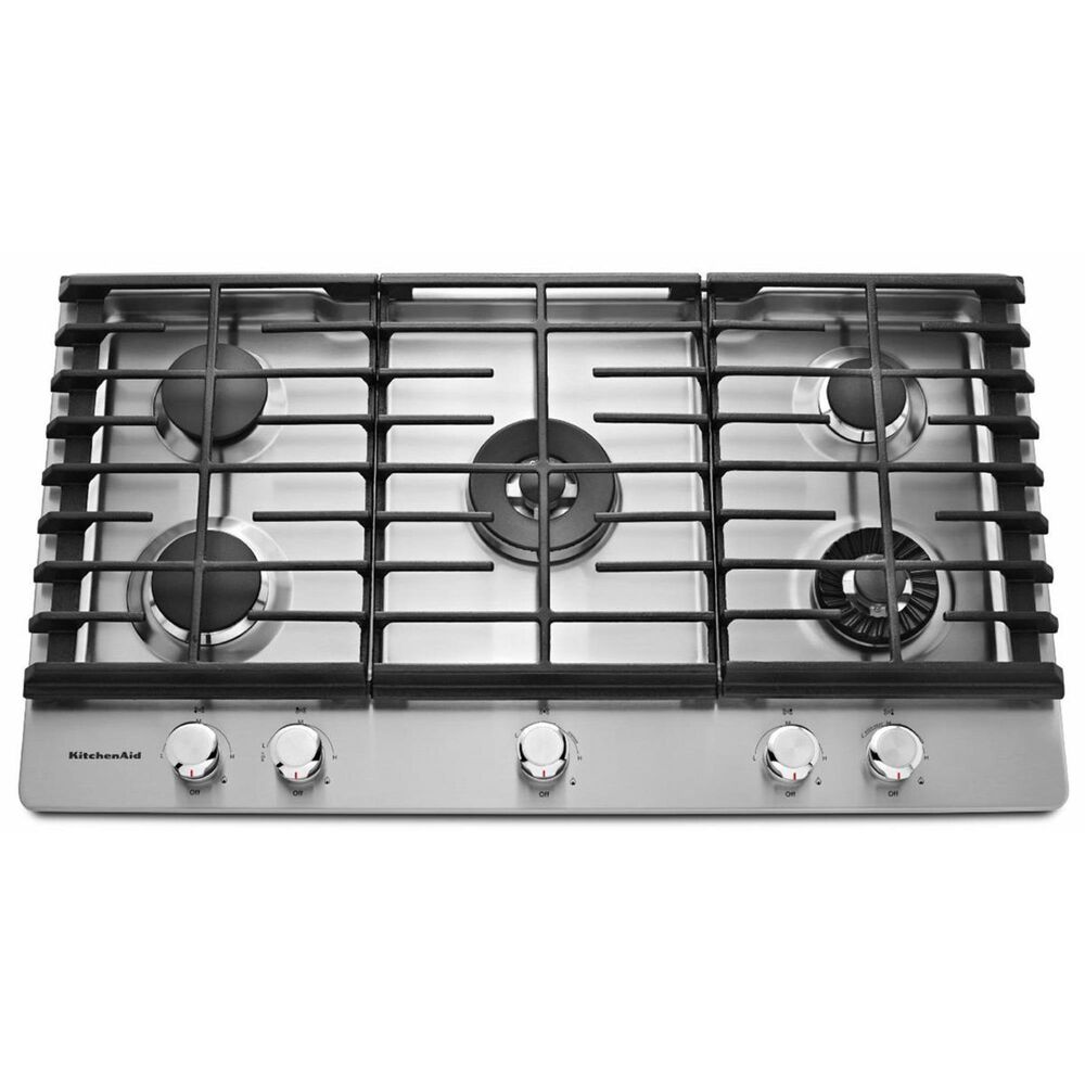 KitchenAid 36'' 5-Burner Gas Cooktop with Griddle