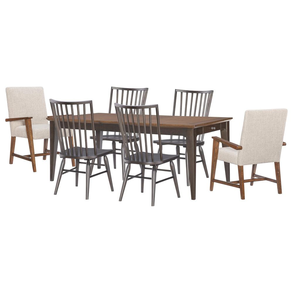Legacy Classic Fenmore 7-Piece Rectangular Dining Set in Distressed Cherry and Mocha, , large