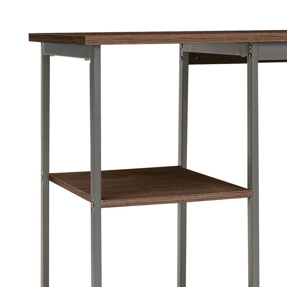 Signature Design by Ashley Soho Home Office Desk and Shelf in Dark Brown, , large