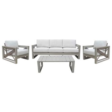 Steve Silver Co. Dalilah 4-Piece Patio Conversation Set in Off-White, , large