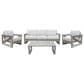 Steve Silver Co. Dalilah 4-Piece Patio Conversation Set in Off-White, , large