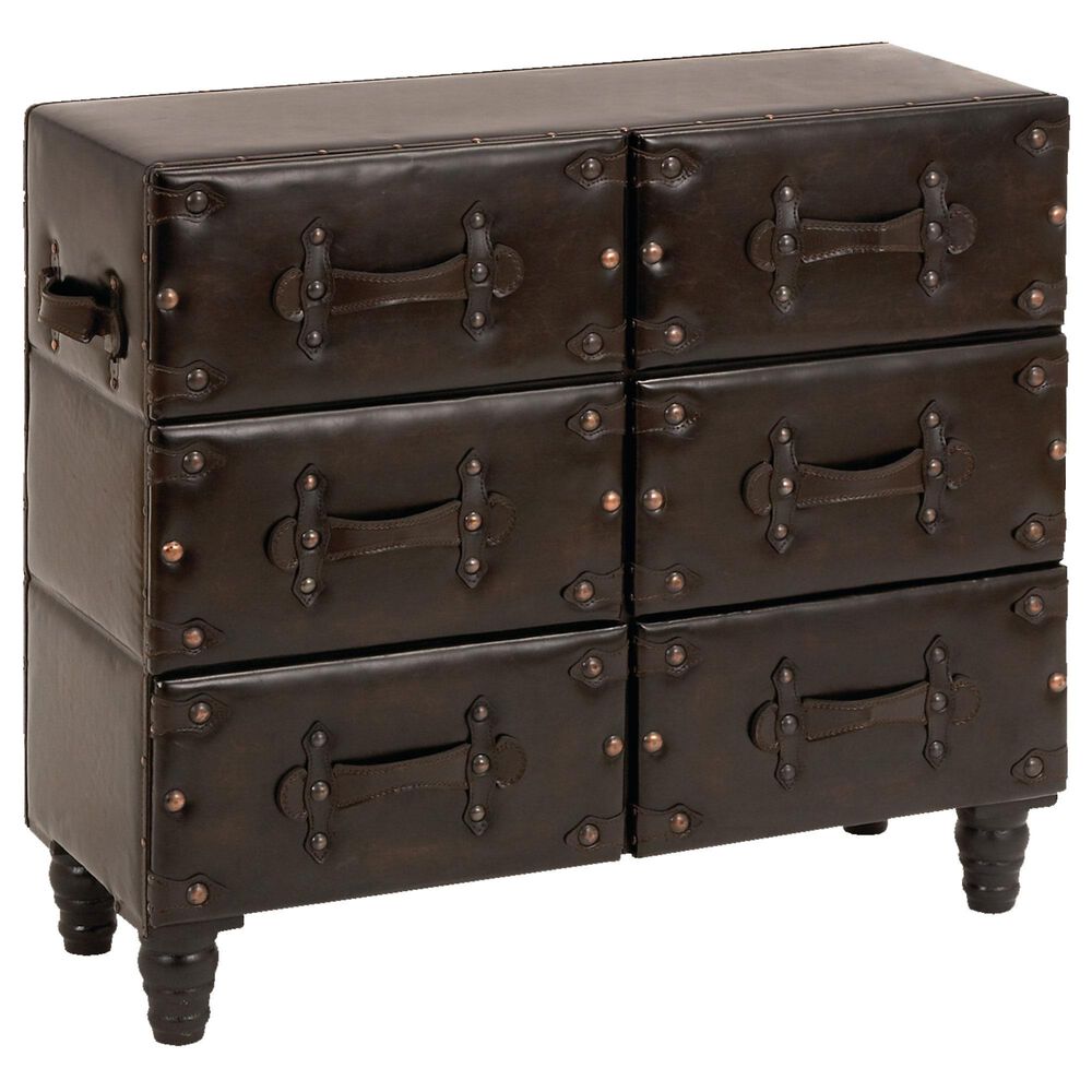 Uma Enterprises 6-Drawer Chest in Black, , large