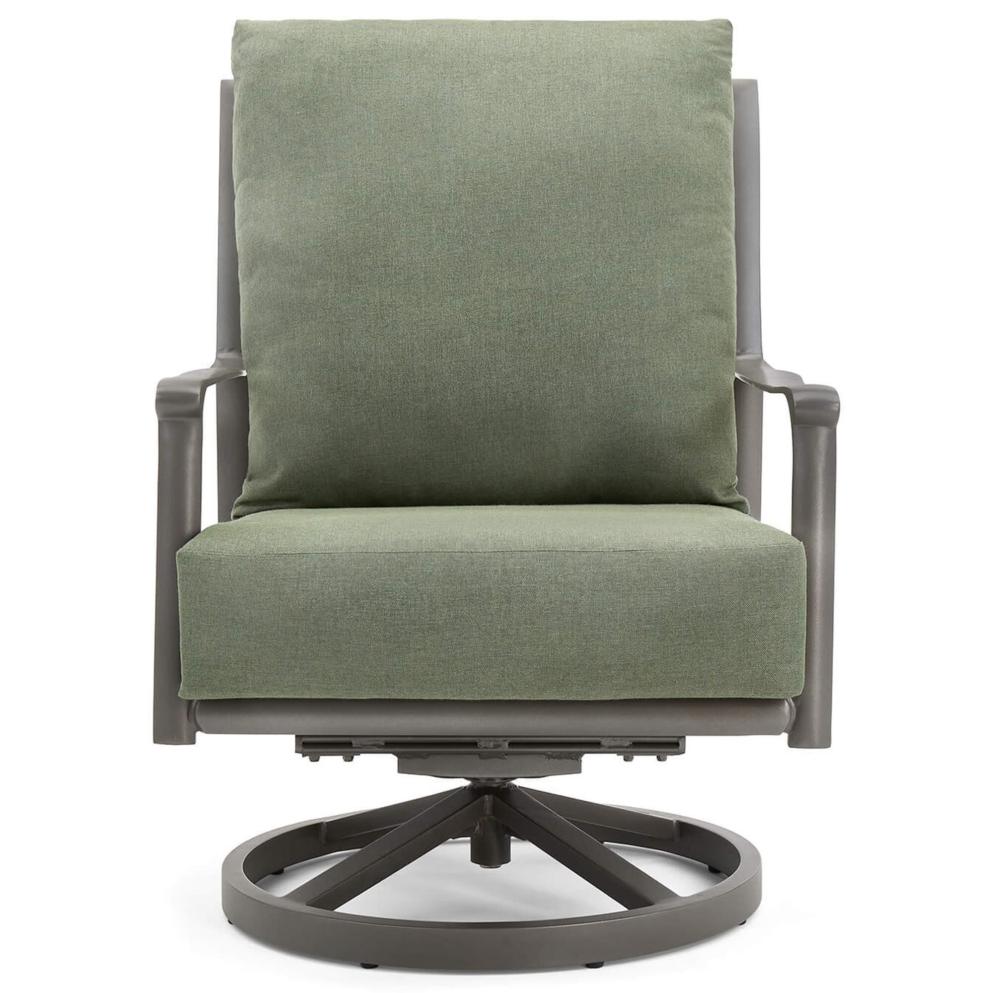 Winston Aspen Cushion High Back Swivel Rocker Lounge Chair in Idol