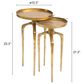 Zuo Modern Como Accent Table in Antique Gold/Gold (Set of 2), , large