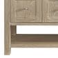 James Martin Vanities Breckenridge 60" Single Bathroom Vanity in Whitewashed Oak with 3 cm Ethereal Noctis Quartz Top and Rectangular Sink, , large