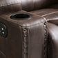 Ashley Owner"s Box Power Reclining Loveseat with Console in Thyme, , large