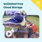 Birdfy Bird Feeder with Smart Camera and Solar Panel in Blue and White, , large