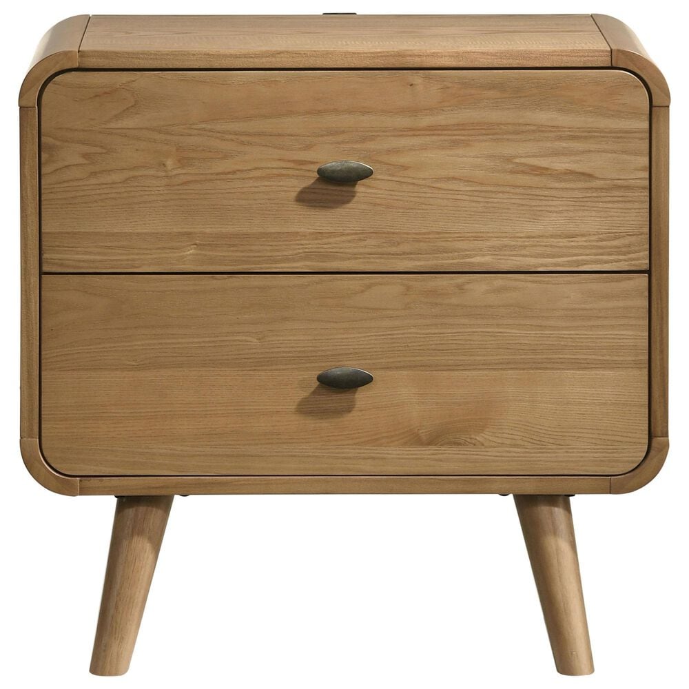 Pacific Landing Robyn 2 Drawer Nightstand in Light Ash, , large