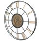 A&B Home Wall Clock in Antique Black and Antique Gold, , large