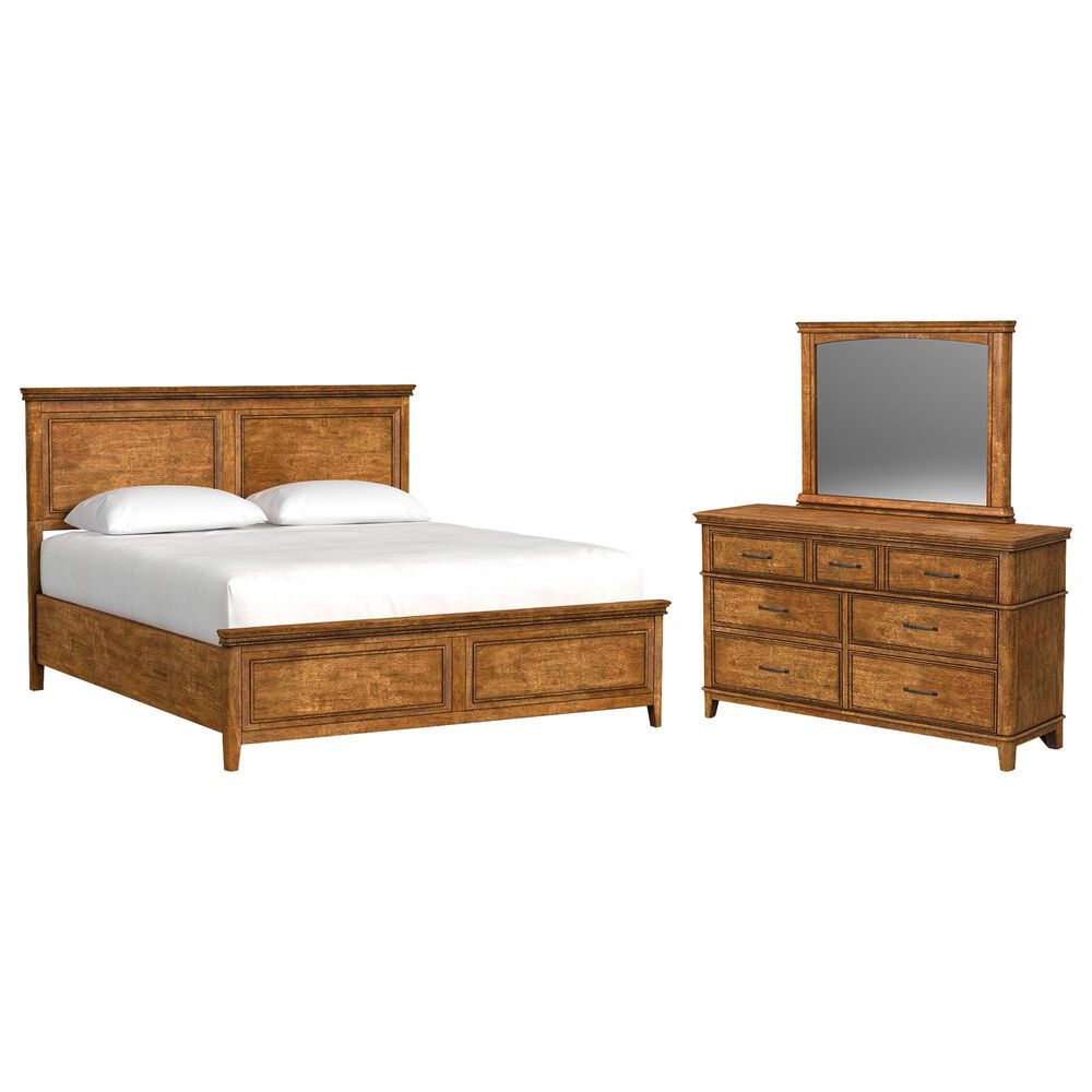 A-America Bandalier 3-Piece King Bedroom Set in Warm Russet, , large