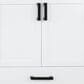 Lexora Home Ziva 72" Double Bathroom Vanity in White with 2 cm White Quartz Top and Rectangular Sinks, , large