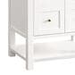 James Martin Vanities Breckenridge 30" Single Bathroom Vanity in Bright White with 3 cm Parisien Bleu Quartz Top and Rectangular Sink, , large