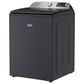 Maytag 5.2 Cu. Ft. Smart Top Load Washer and 7.4 Cu. Ft. Smart Gas Top Load Dryer Laundry Pair in Midnight Steel, , large