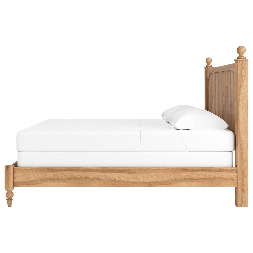 Ashley Aleaport King Panel Bed in Warm Brown, , large