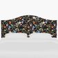 Rifle Paper Co Crafted by Cloth & Company Mayfair King Headboard in Aviary Black and Cream, , large