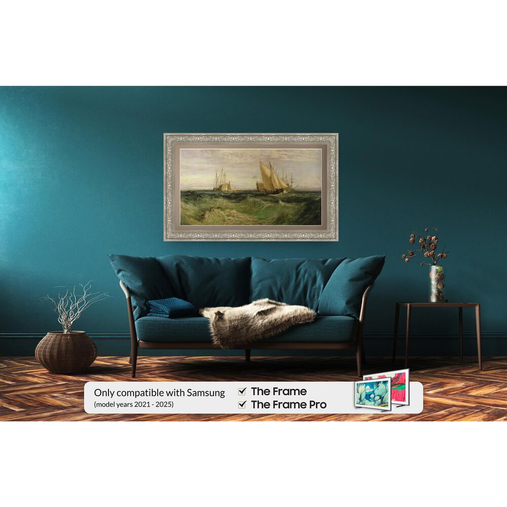 Deco TV Frames Premiere 85" Frame Bezel for Samsung the Frame TV in Tuscan Pearl, , large