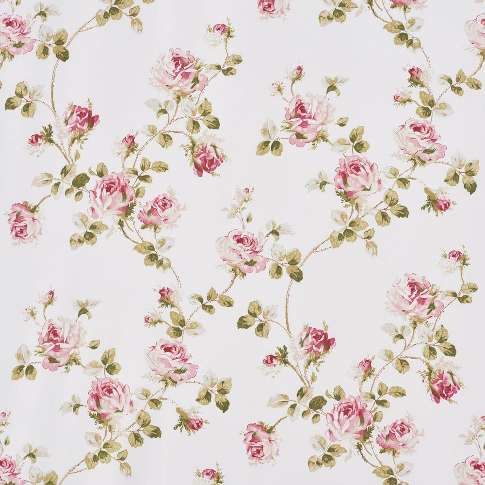 Royal Court Rosemary 84&quot; x 41&quot; Window Panel Pair in White and Pink, , large