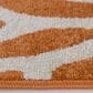 Central Oriental Terrace Tropic Allover Coral 5" x 7"3" Tangerine Area Rug, , large