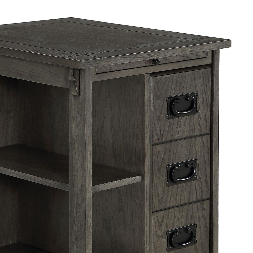 Linon Home Decor Parnell Side Table in Gray, , large