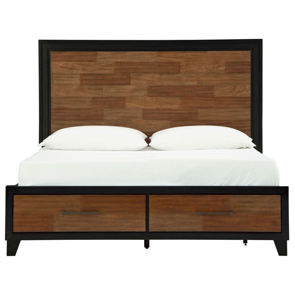 Ashley Kraeburn 5-Piece King Bedroom Set in Brown and Black, , large