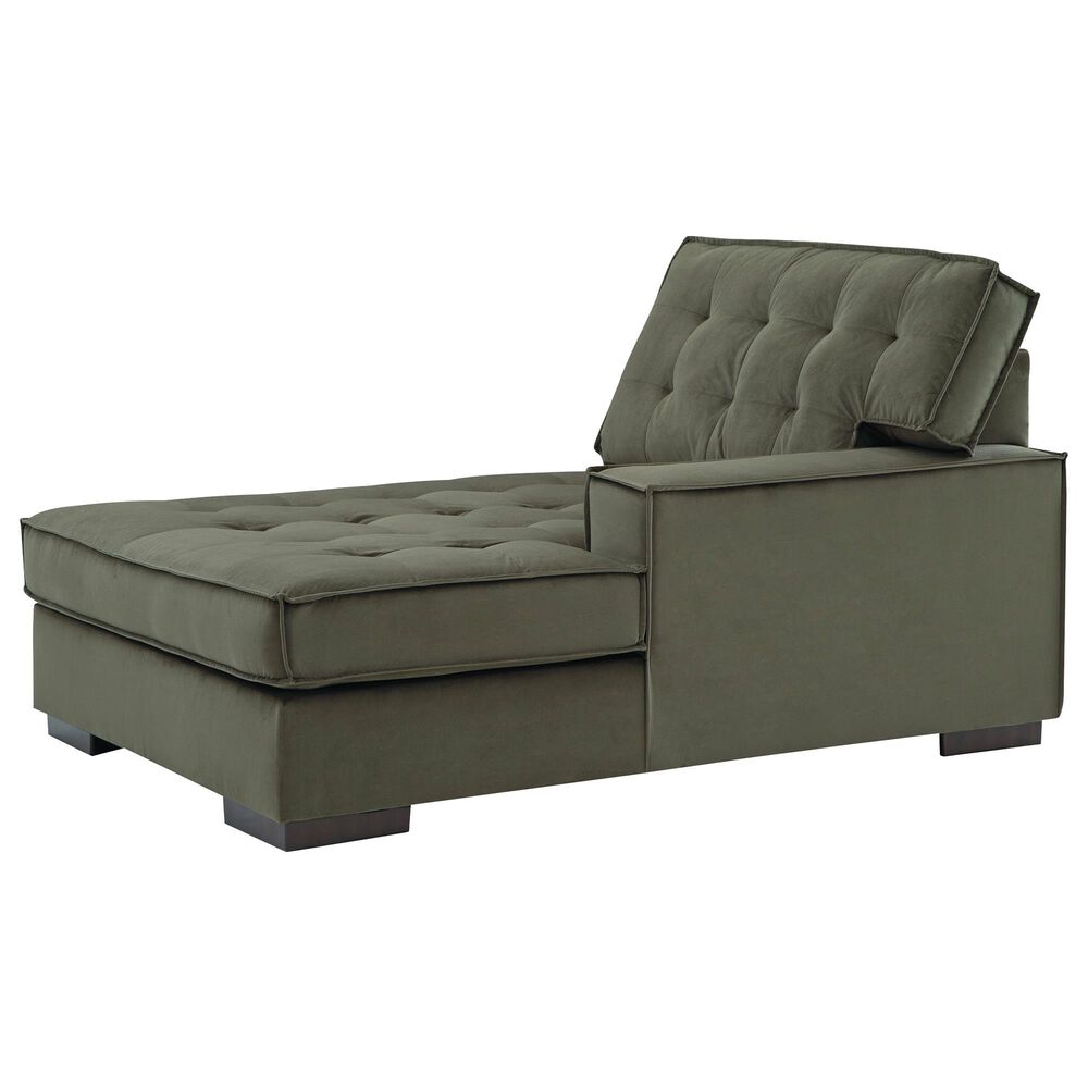 Ashley Caspian-Town 2-Piece Right Facing Sectional with Chaise in Olive, , large