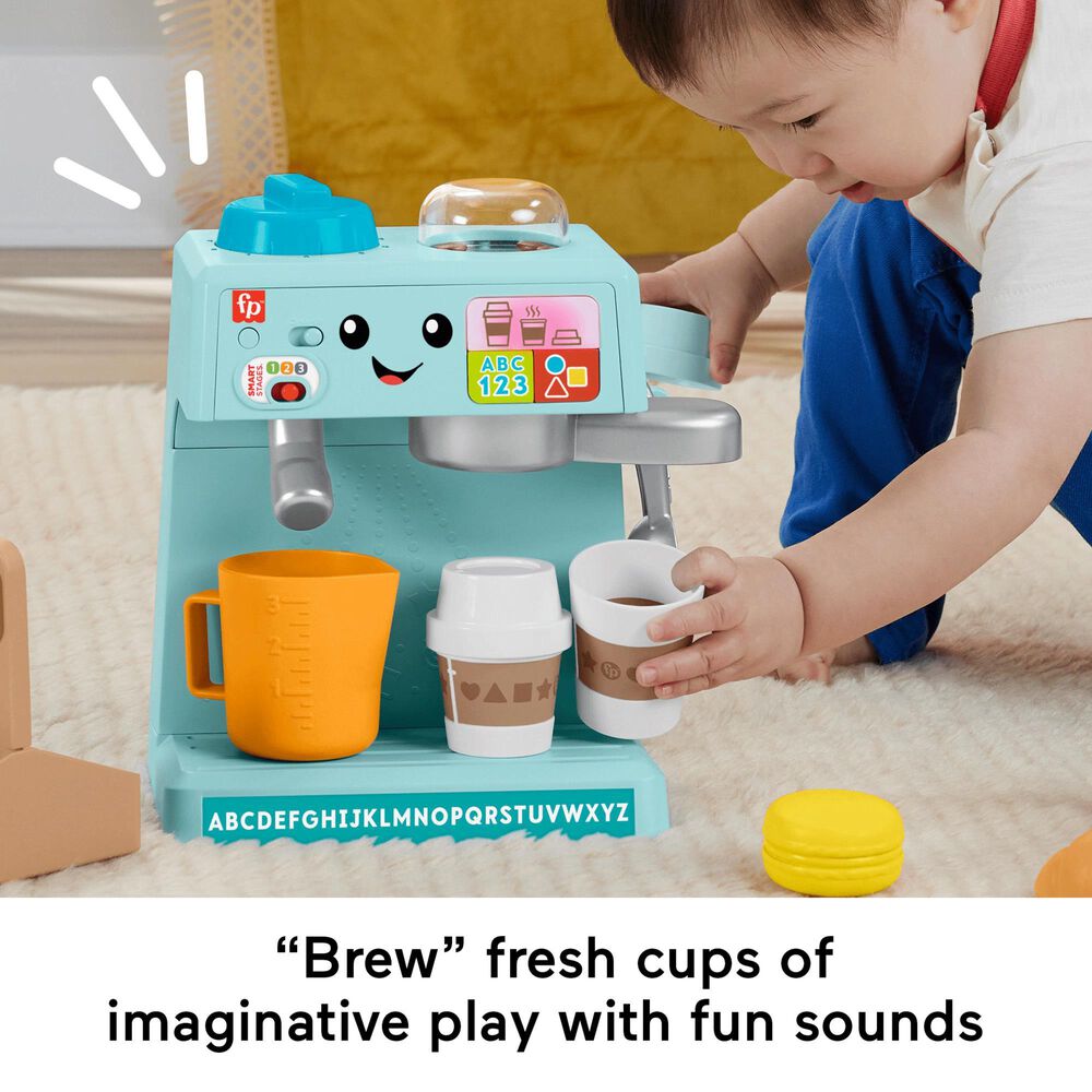 Fisher Price Laugh and Learn Learn and Serve Coffee Cafe Playset in Multicolor, , large