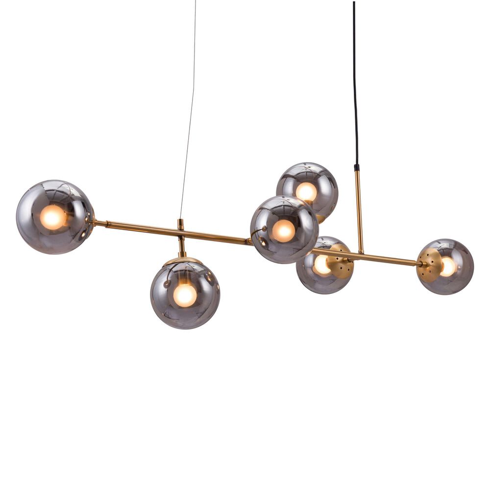 Zuo Modern Gisela Ceiling Lamp in Brass, , large
