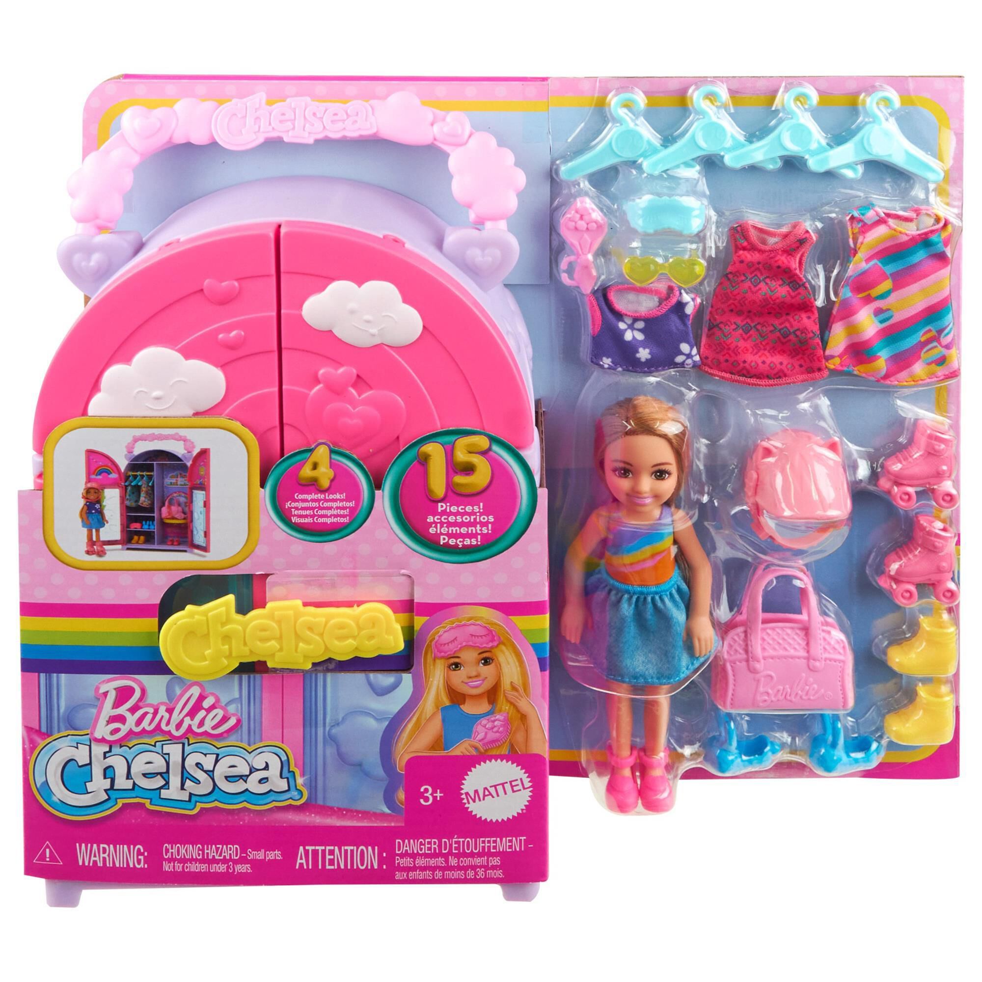 Barbie Chelsea Closet Doll with Accessories in Multicolor NFM