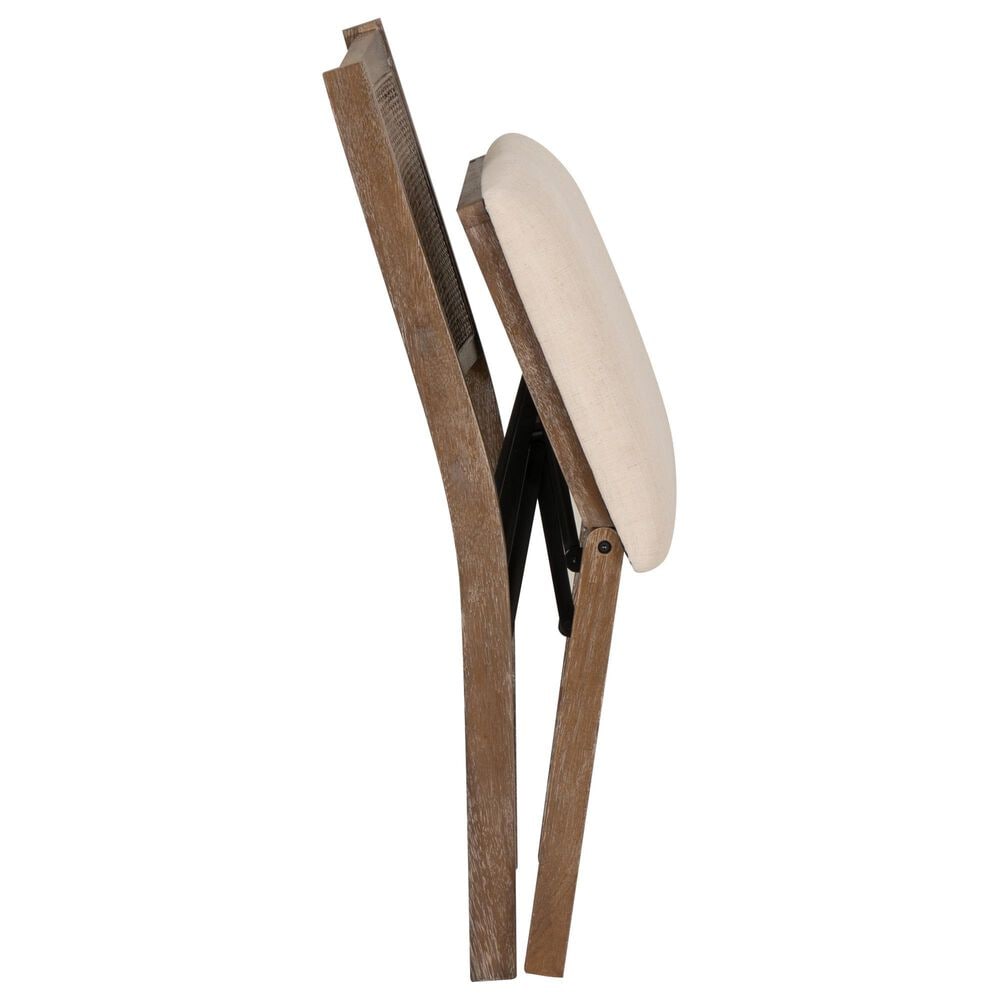 Linon Home Decor Bauer Cane Folding Side Chair in Brown, , large