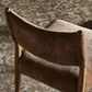 Four Hands Jayla Armless Dining Chair with Altair Mushroom Fabric in Toasted Oak, , large