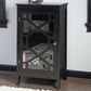 Linon Home Decor Fetti Small Cabinet in Black, , large