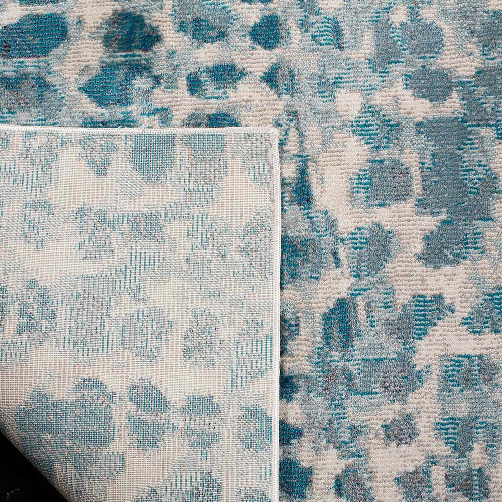 Safavieh Aria 6&#39;6&quot; Square Cream and Teal Area Rug, , large