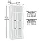 Sauder Select 16" 2-Door Storage Cabinet in White, , large