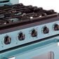 Unique Appliances Classic Retro 30" Pro Convection Gas Range in Ocean Mist Turquoise, , large