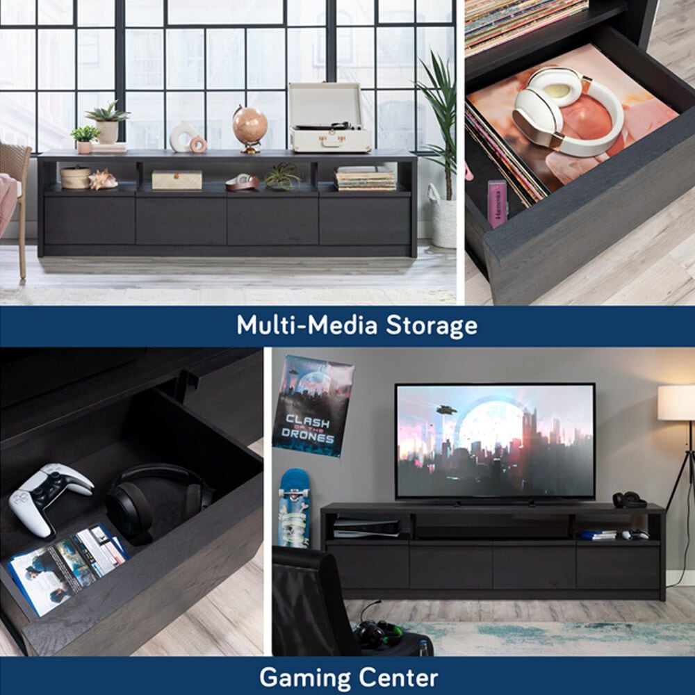 Sauder Harvey Park 81&quot; TV Stand in Raven Oak, , large