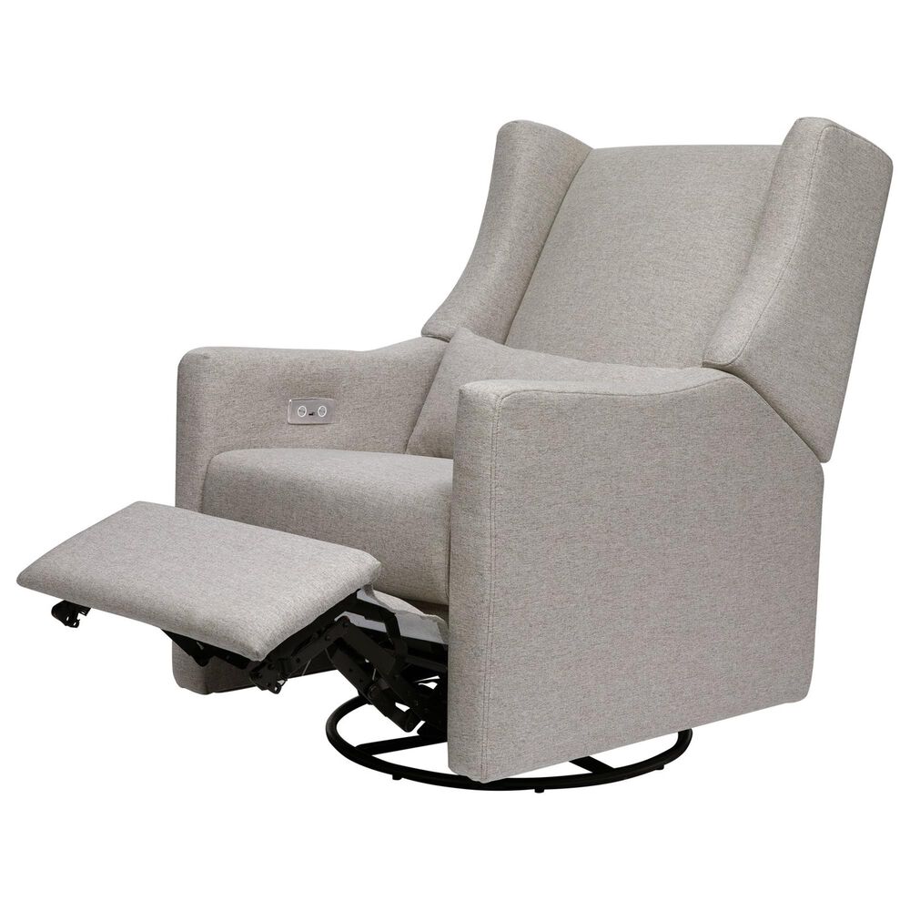 Babyletto Kiwi Power Recliner with USB in Grey EcoWeave Nebraska