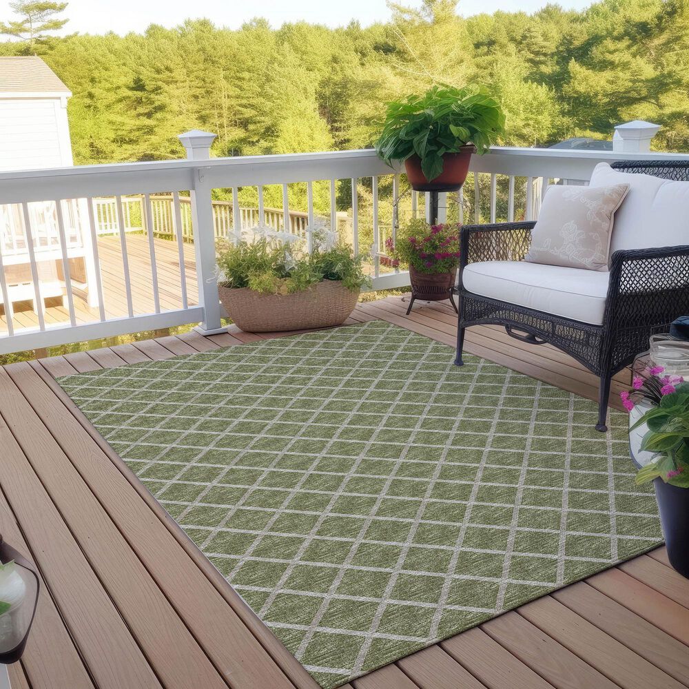 Dalyn Rug Company York 3&#39; x 5&#39; Aloe Indoor/Outdoor Area Rug, , large