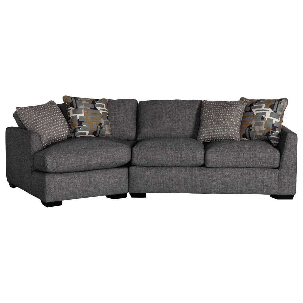 Craftmaster Furniture Corp Binx 2-Piece Sectional in Black, , large