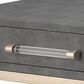 Splendor Living Kain Console Table in Grey and Brushed Champagne, , large