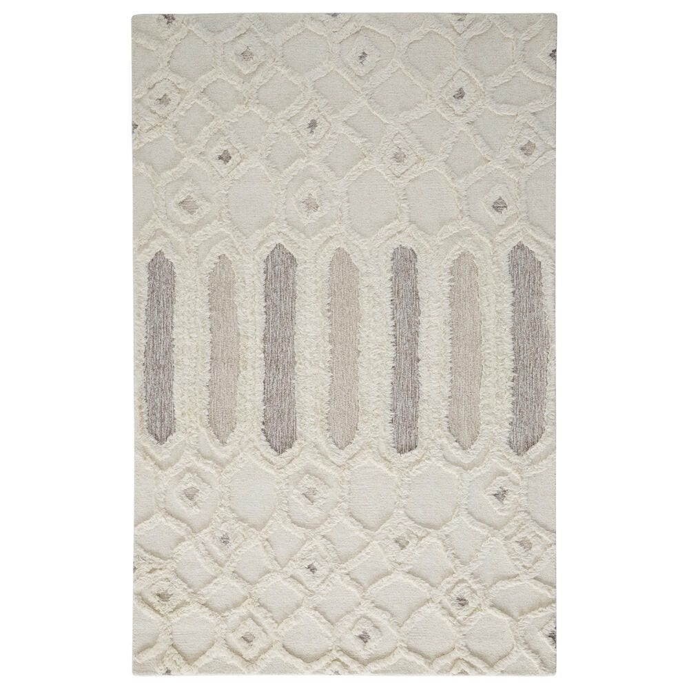 Feizy Anica 8013F 10" x 14" Ivory Area Rug, , large