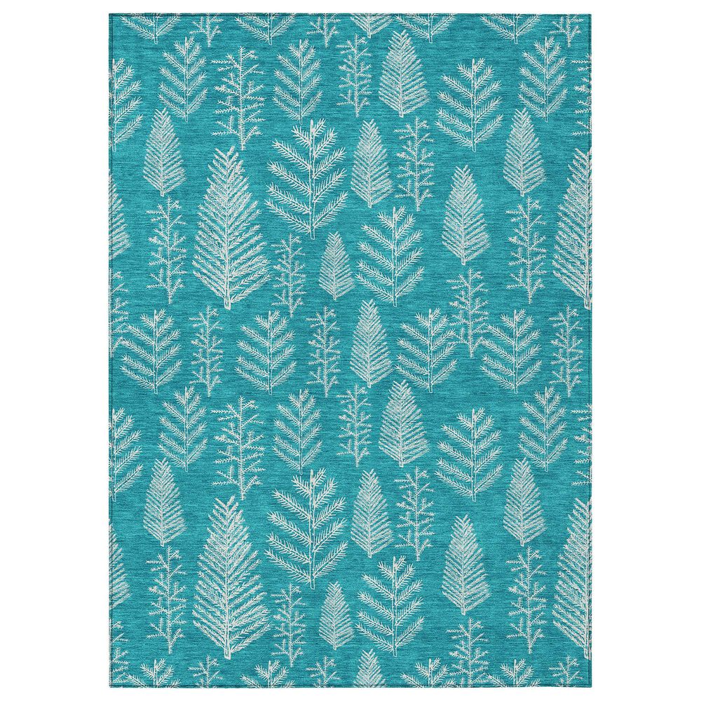 Dalyn Rug Company Wonderland WN21 3" x 5" Teal Indoor/Outdoor Area Rug, , large
