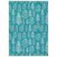 Dalyn Rug Company Wonderland WN21 3" x 5" Teal Indoor/Outdoor Area Rug, , large