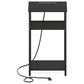 HOMLUX 22.7" 3-Tier End Table in Americano and Black, , large