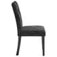 Modern Market Contemporary Dining Side Chair in Black Upholstery, , large
