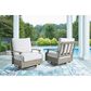Ashley Rainier Ranch Swivel Glider Chair in Brown, , large